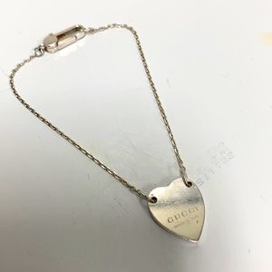 925 GUCCI SINGLE HEART BRACELET❤️